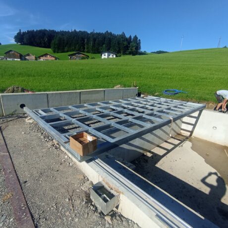 Pooldeck Grundkonstruktion