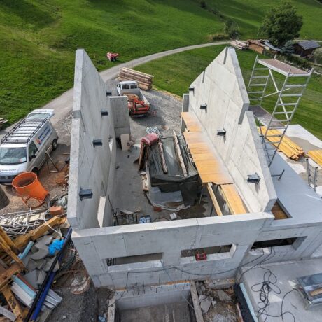 Baustelle von oben